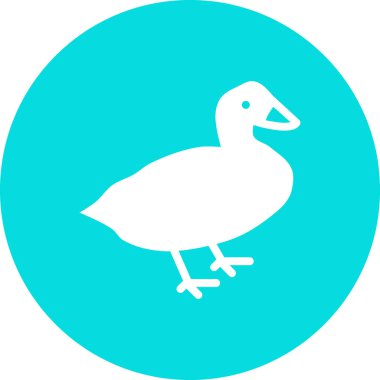 Modern kuş simgesinin vektör çizimi