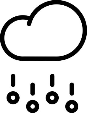 Yağmur. Web simgesi basit tasarım