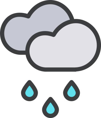 Bulut. Web simgesi basit tasarım