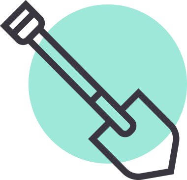 Kürek. Web simgesi basit tasarım