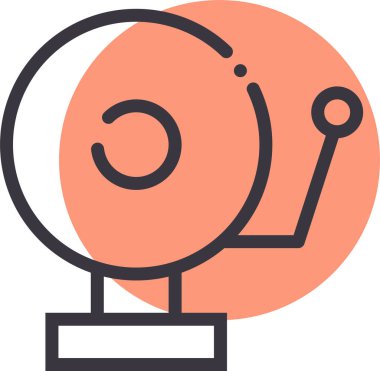 Alarm Ağı simgesi, basit vektör illüstrasyonu