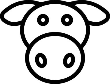 hayvan yüz ifadeleri, vektör illüstrasyonu