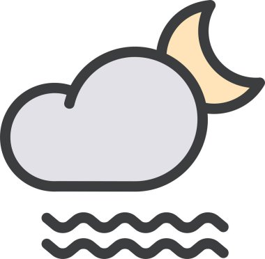 Bulut. Web simgesi basit illüstrasyon