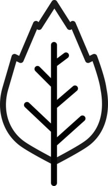 Yaprak. Web simgesi basit illüstrasyon