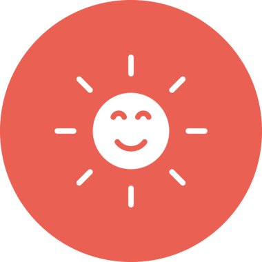 Güneş Simgesi Vektör illüstrasyonu