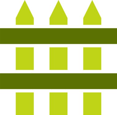 Çit. Web simgesi basit illüstrasyon