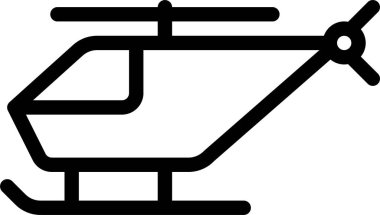 Helikopter. Web simgesi basit illüstrasyon