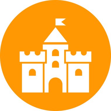 Şato. Web simgesi basit tasarım