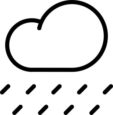 Bulut. Web simgesi basit tasarım