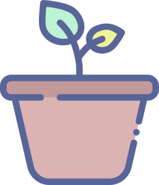 Bahçıvanlık. Web simgesi basit illüstrasyon