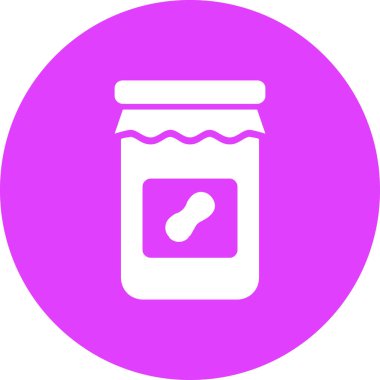 Bal kavanozu ikonu. vektör illüstrasyonu