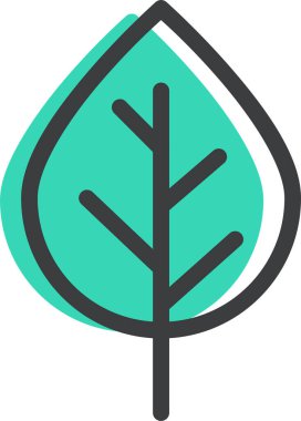 Ağaç. Web simgesi basit illüstrasyon