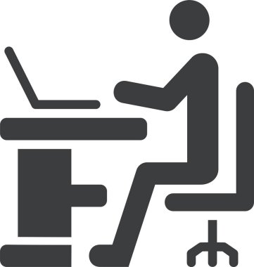 İş. Web simgesi basit illüstrasyon