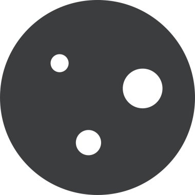 Ay. Web simgesi basit illüstrasyon