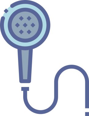 Duş. Web simgesi basit illüstrasyon