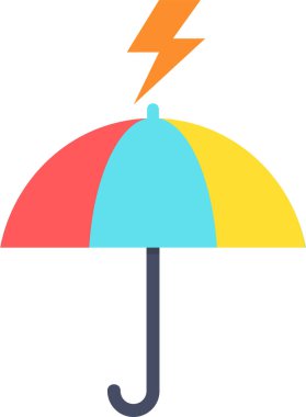 Şemsiye. Web simgesi basit tasarım