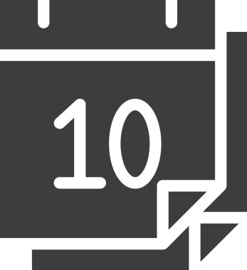 Takvim simgesi, vektör çizimi