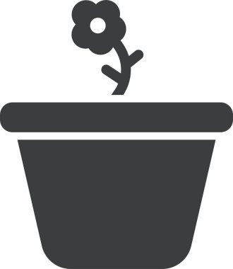 Bahçıvanlık. Web simgesi basit illüstrasyon