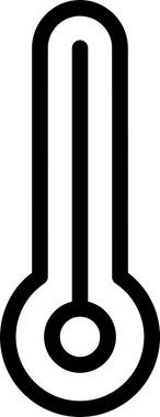 Termometre. Web simgesi basit tasarım