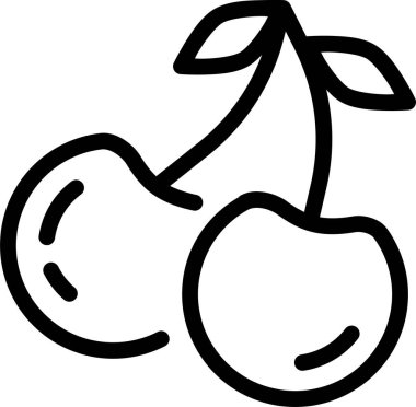 Elma. Web simgesi basit illüstrasyon