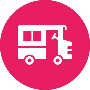 otobüsün vektör illüstrasyonu