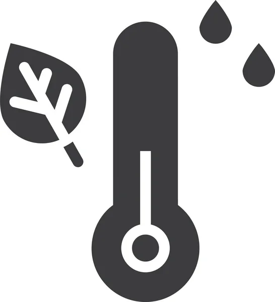 Thermometer Web Icon Simple Design — Stock Vector