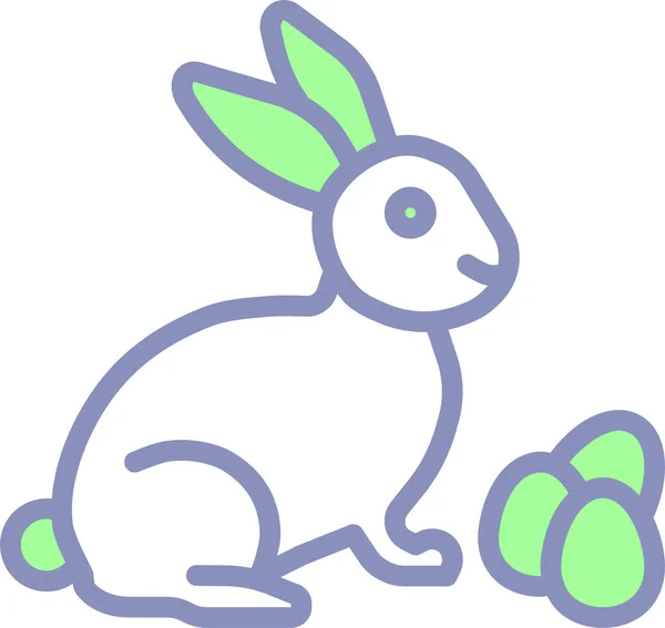Кролик Иконка Сайта — стоковый вектор