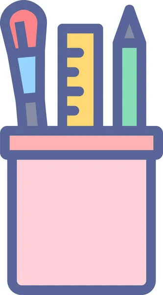 School Supplies Vector Icon — Stock Vector