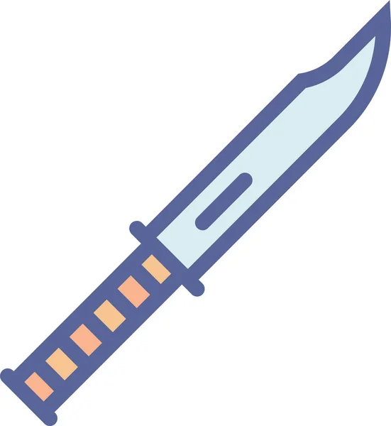 Cuchillo Icono Web Ilustración Simple — Archivo Imágenes Vectoriales