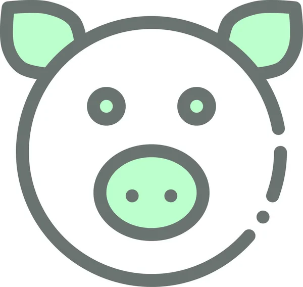 Piggy Bank Icono Vector — Archivo Imágenes Vectoriales