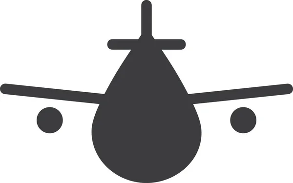 Flugzeug Web Ikone Einfaches Design — Stockvektor