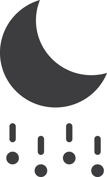 Mond Web Symbol Einfache Illustration — Stockvektor