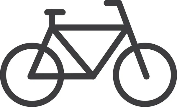 自転車のアイコン ウェブのための自転車のベクトルアイコンの簡単なイラスト — ストックベクタ