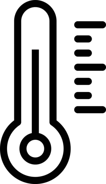 Termometer Webb Ikon Enkel Design — Stock vektor