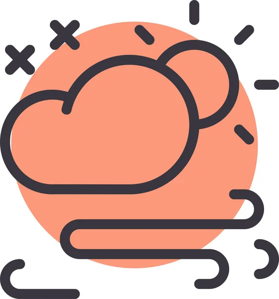 Nube Icono Web Ilustración Simple — Archivo Imágenes Vectoriales