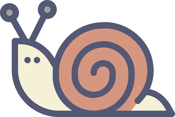 Escargot Icône Web Illustration Simple — Image vectorielle