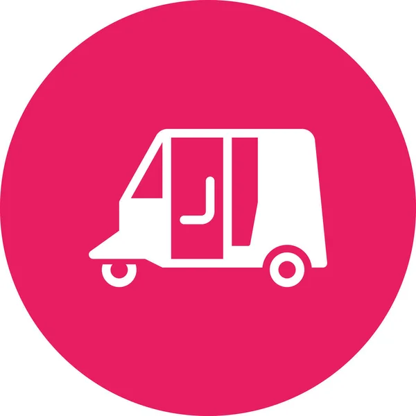 Vector Illustration Delivery Truck Icon — Stock Vector