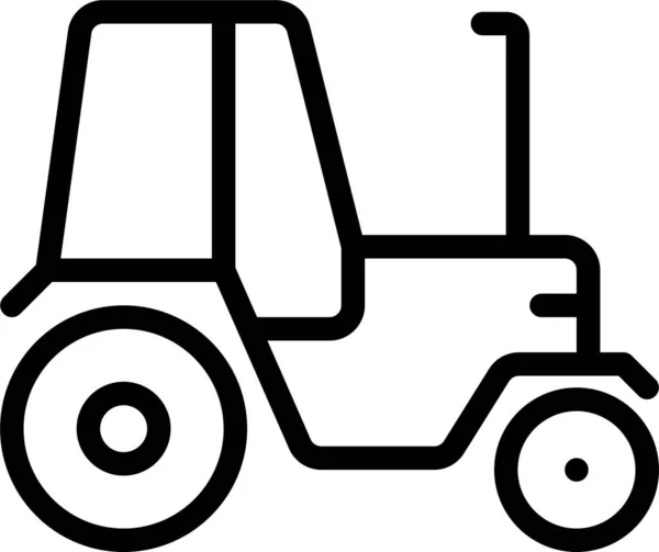 Tractor Ícone Web Ilustração Simples — Vetor de Stock