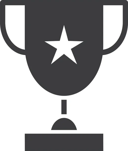 Trophée Icône Web Illustration Simple — Image vectorielle