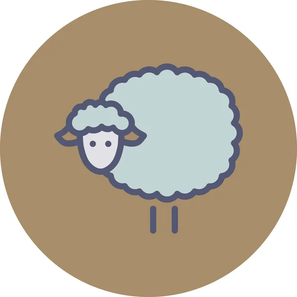 Vector Illustration Sheep Icon — Stock Vector