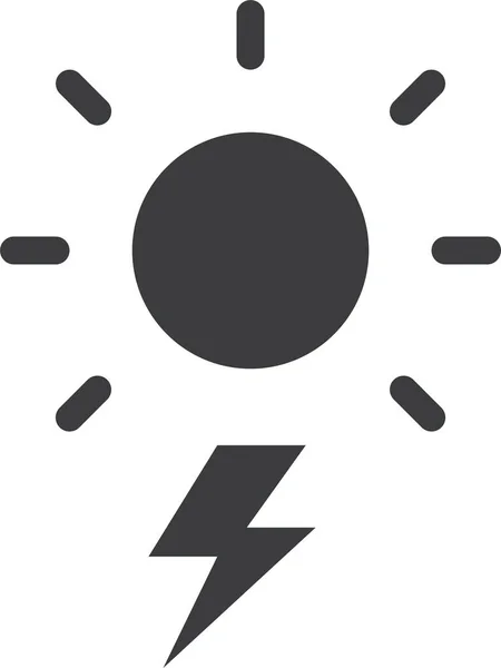 Sun Web Icon Simple Design — Stock Vector