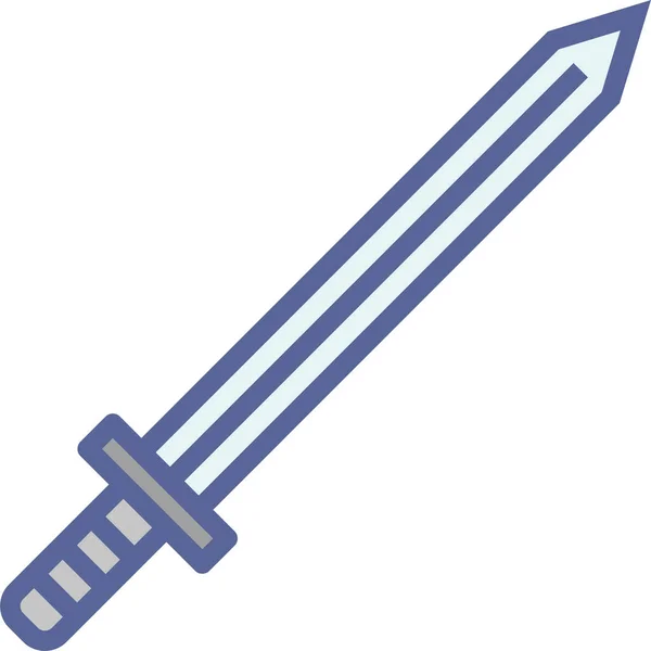 Espada Icono Web Ilustración Simple — Archivo Imágenes Vectoriales