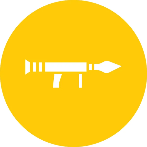 Bazooka Icono Web Ilustración Vectorial Simple — Vector de stock