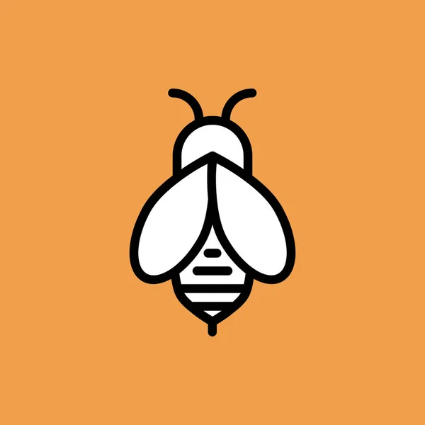 Abbildung Zum Bienensymbol Vektor — Stockvektor