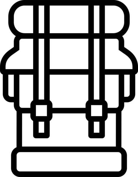 Рюкзак Веб Іконка Проста Ілюстрація — стоковий вектор