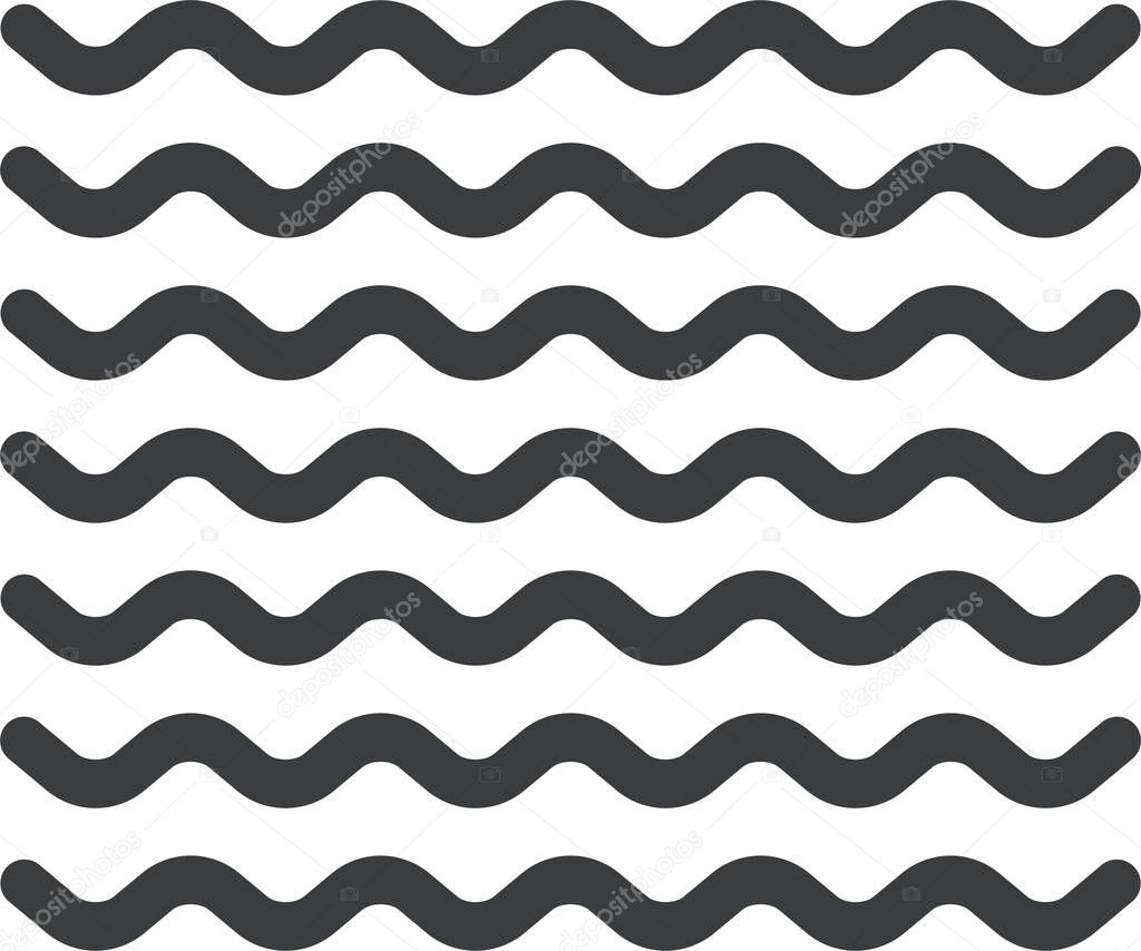 abstract wave pattern, vector illustration