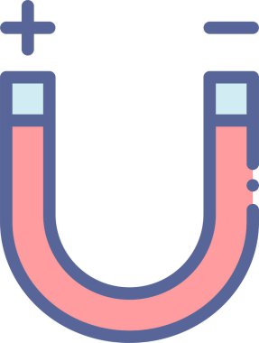Mıknatıs Web simgesi basit illüstrasyon