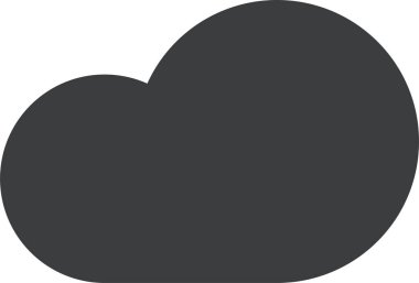 Bulut. Web simgesi basit illüstrasyon