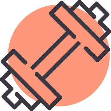 Dambıl. Web simgesi basit illüstrasyon