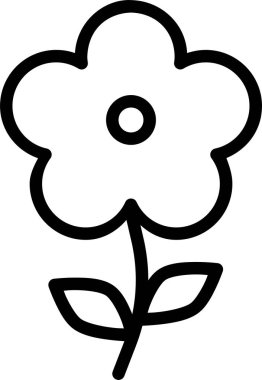 Bitki. Web simgesi basit illüstrasyon